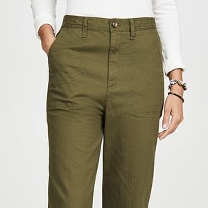 NWT Madewell camp pants in green